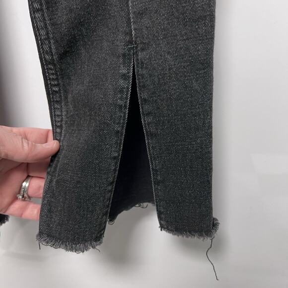 Abercrombie & Fitch Woman Jeans Middle Seam High Rise Split Ankle Sz 2 S 25x28.5 - Picture 8 of 10